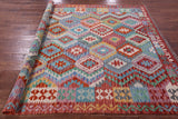 Reversible Kilim Flat Weave Wool On Wool Rug - 6' 9" X 9' 9" - Golden Nile