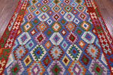Reversible Kilim Flat Weave Wool On Wool Rug - 6' 7" X 9' 7" - Golden Nile