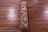 Reversible Kilim Flat Weave Wool On Wool Rug - 6' 10" X 9' 9" - Golden Nile