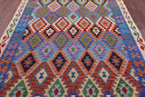 Reversible Kilim Flat Weave Wool On Wool Rug - 6' 9" X 9' 8" - Golden Nile