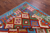Reversible Kilim Flat Weave Wool On Wool Rug - 6' 9" X 9' 8" - Golden Nile