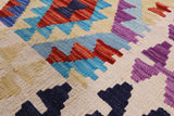 Reversible Kilim Flat Weave Wool On Wool Rug - 6' 9" X 9' 9" - Golden Nile