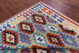 Reversible Kilim Flat Weave Wool On Wool Rug - 6' 9" X 9' 9" - Golden Nile