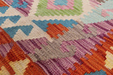 Reversible Kilim Flat Weave Wool On Wool Rug - 6' 8" X 9' 8" - Golden Nile