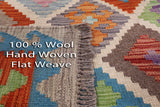 Reversible Kilim Flat Weave Wool On Wool Rug - 6' 8" X 9' 8" - Golden Nile