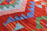 Reversible Kilim Flat Weave Wool On Wool Rug - 6' 10" X 9' 10" - Golden Nile