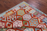 Reversible Kilim Flat Weave Wool On Wool Rug - 6' 10" X 9' 8" - Golden Nile