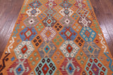 Reversible Kilim Flat Weave Wool On Wool Rug - 5' 9" X 8' 1" - Golden Nile