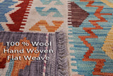 Reversible Kilim Flat Weave Wool On Wool Rug - 5' 8" X 8' 1" - Golden Nile