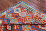 Reversible Kilim Flat Weave Wool On Wool Rug - 6' 7" X 10' 1" - Golden Nile