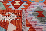 Reversible Kilim Flat Weave Wool On Wool Rug - 6' 9" X 9' 8" - Golden Nile