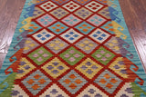 Reversible Kilim Flat Weave Wool On Wool Rug - 3' 3" X 5' 0" - Golden Nile
