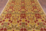 William Morris Handmade Wool Area Rug - 8' 1" X 10' 1" - Golden Nile