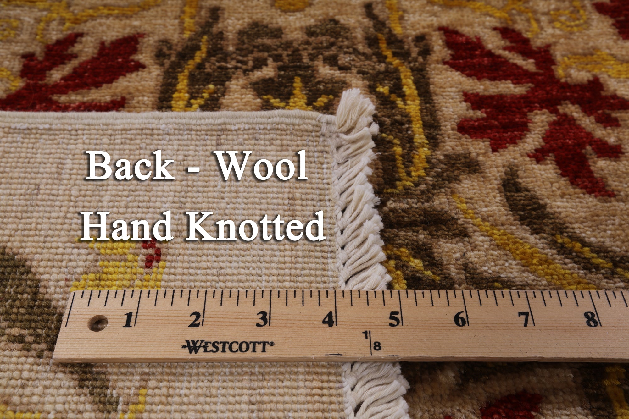 William Morris Handmade Wool Area Rug - 8' 1" X 10' 1" - Golden Nile