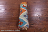 Reversible Kilim Flat Weave Wool On Wool Rug - 3' 11" X 5' 9" - Golden Nile