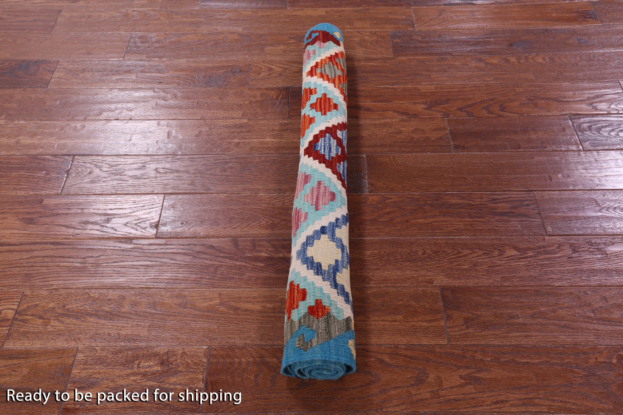 Reversible Kilim Flat Weave Wool On Wool Rug - 3' 3" X 5' 0" - Golden Nile