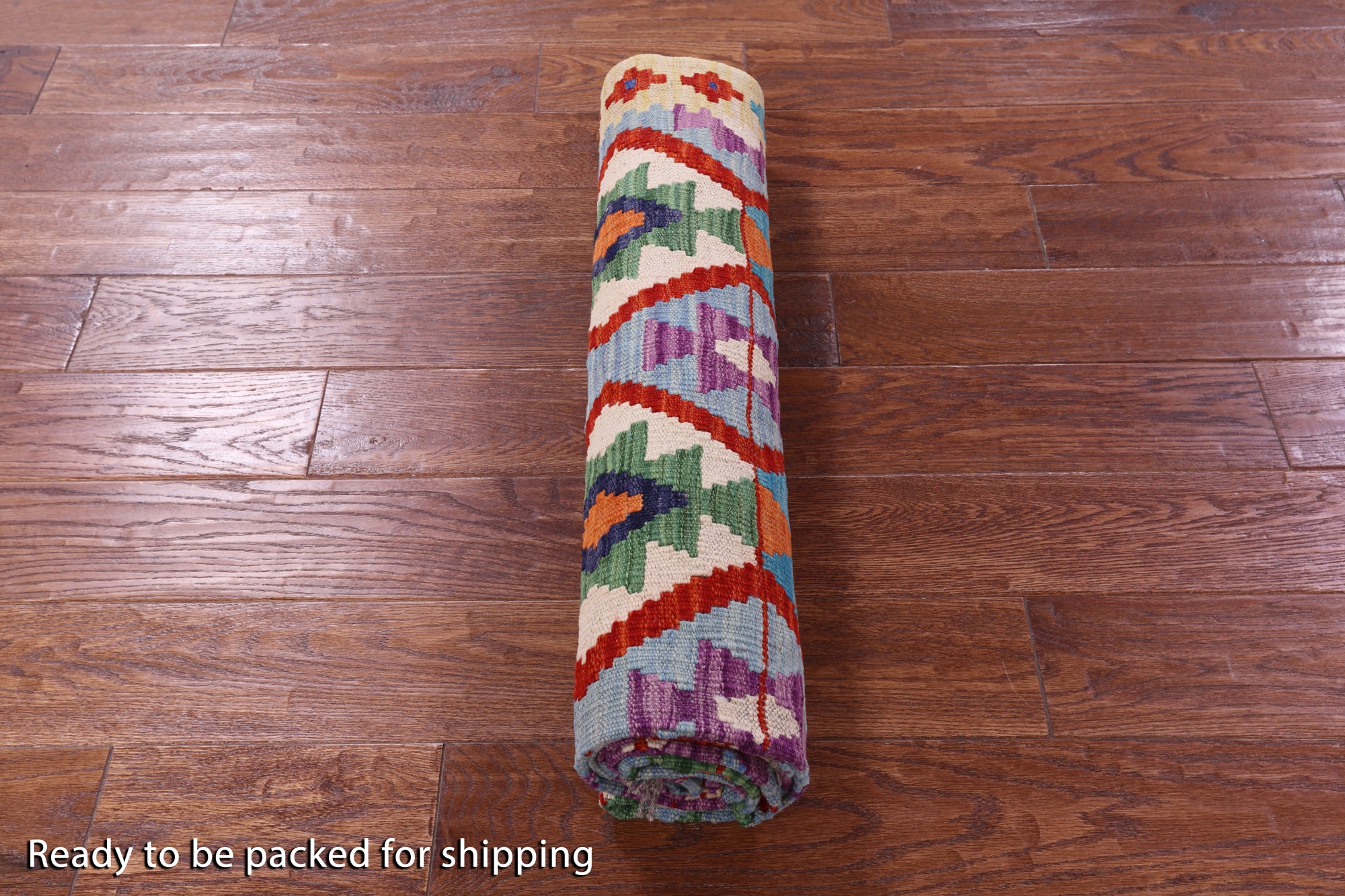 Reversible Kilim Flat Weave Wool On Wool Rug - 4' 11" X 6' 4" - Golden Nile