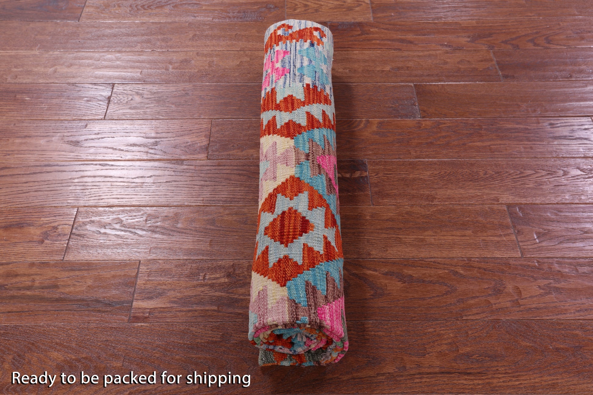 Reversible Kilim Flat Weave Wool On Wool Rug - 5' 0" X 7' 4" - Golden Nile