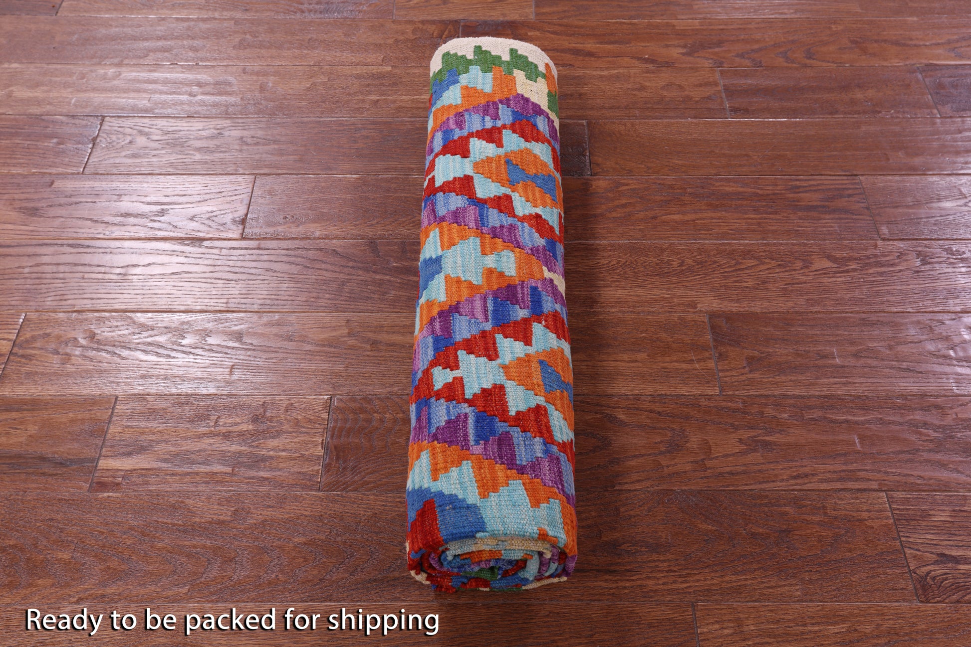 Reversible Kilim Flat Weave Wool On Wool Rug - 4' 10" X 6' 4" - Golden Nile