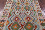 Reversible Kilim Flat Weave Wool On Wool Rug - 5' 0" X 6' 6" - Golden Nile