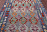 Reversible Kilim Flat Weave Wool On Wool Rug - 4' 11" X 6' 6" - Golden Nile