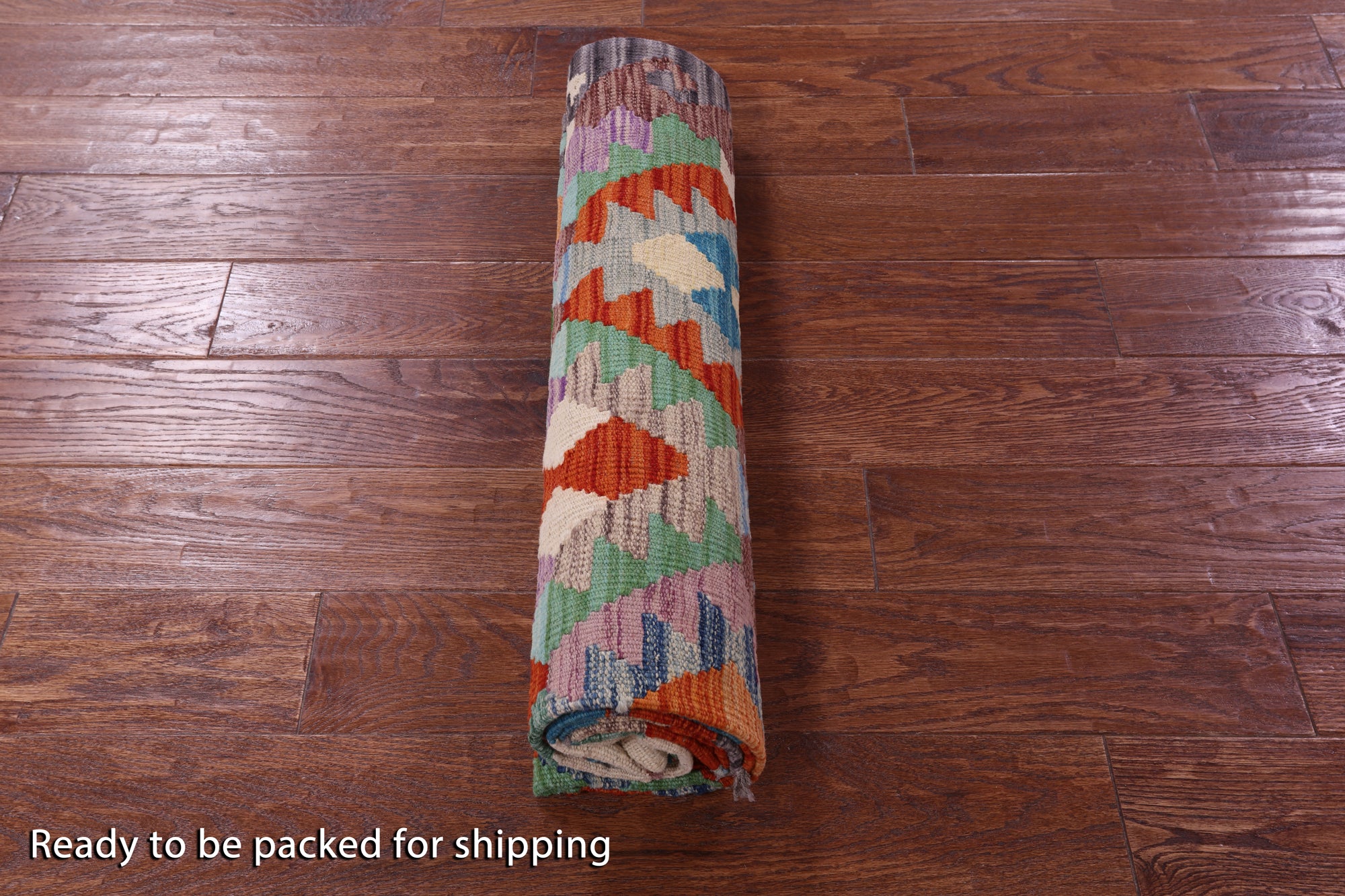 Reversible Kilim Flat Weave Wool On Wool Rug - 4' 10" X 6' 8" - Golden Nile