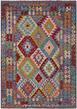 Reversible Kilim Flat Weave Wool On Wool Rug - 4' 9" X 6' 6" - Golden Nile