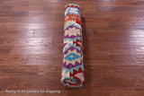 Reversible Kilim Flat Weave Wool On Wool Rug - 6' 11" X 9' 8" - Golden Nile