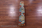Reversible Kilim Flat Weave Wool On Wool Rug - 6' 11" X 9' 9" - Golden Nile