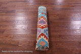 Reversible Kilim Flat Weave Wool On Wool Rug - 6' 8" X 9' 7" - Golden Nile