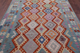 Reversible Kilim Flat Weave Wool On Wool Rug - 6' 8" X 9' 7" - Golden Nile