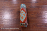 Reversible Kilim Flat Weave Wool On Wool Rug - 4' 0" X 5' 10" - Golden Nile