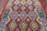 Reversible Kilim Flat Weave Wool On Wool Rug - 5' 1" X 6' 6" - Golden Nile