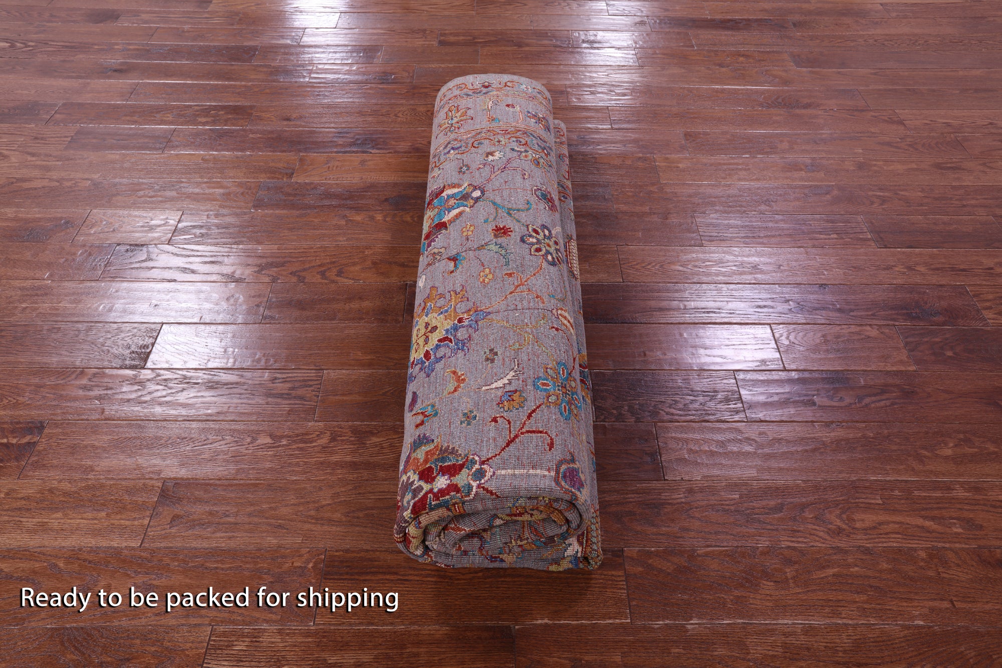 Grey Peshawar Hand Knotted Wool Rug - 8' 3" X 10' 0" - Golden Nile