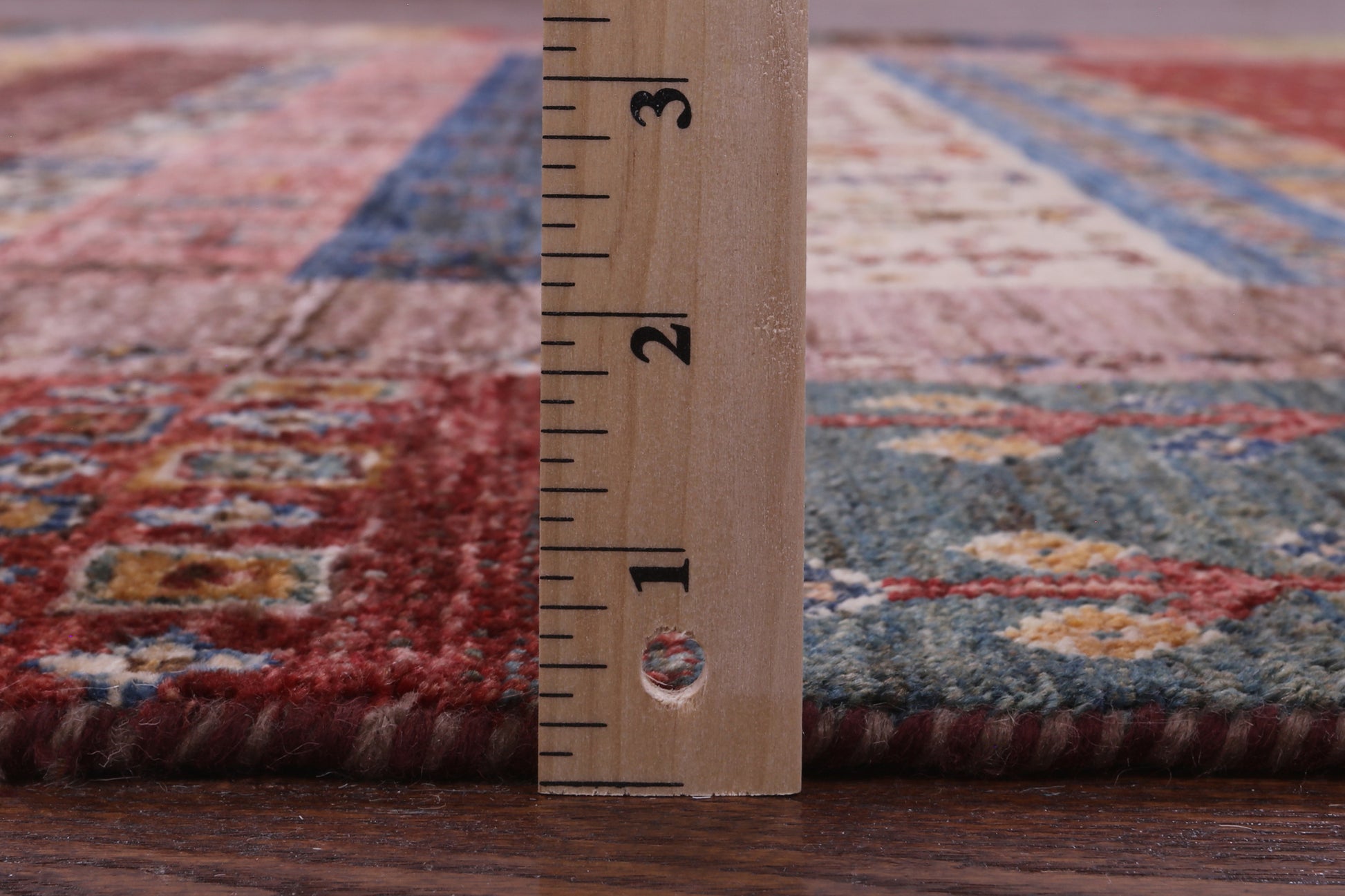 Tribal Persian Gabbeh Hand Knotted Wool Rug - 6' 7" X 9' 4" - Golden Nile