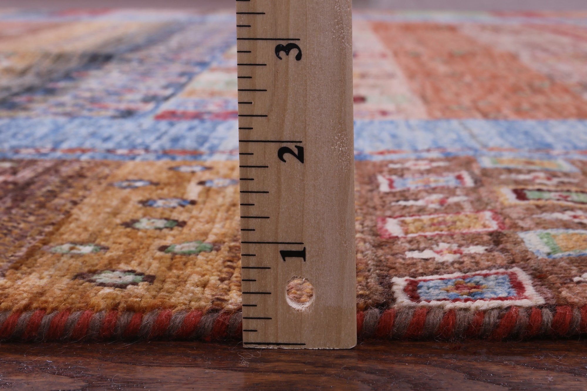 Tribal Persian Gabbeh Hand Knotted Wool Rug - 6' 8" X 9' 9" - Golden Nile