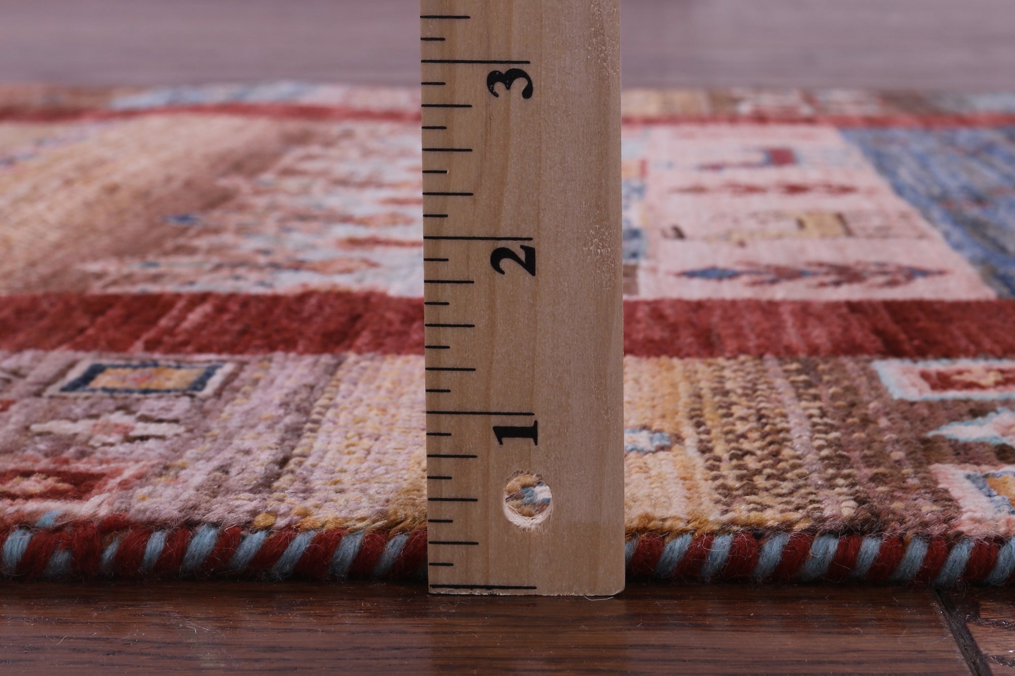 Tribal Persian Gabbeh Hand Knotted Wool Runner Rug - 2' 8" X 9' 8" - Golden Nile