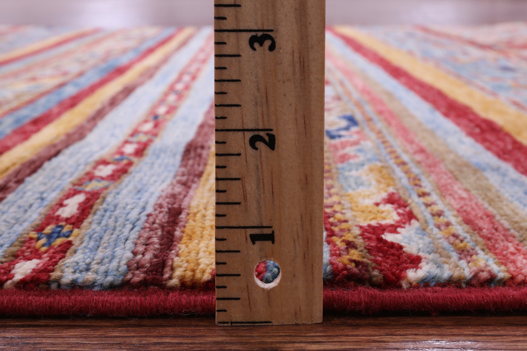 Khorjin Persian Gabbeh Hand Knotted Wool Rug - 3' 11" X 5' 11" - Golden Nile