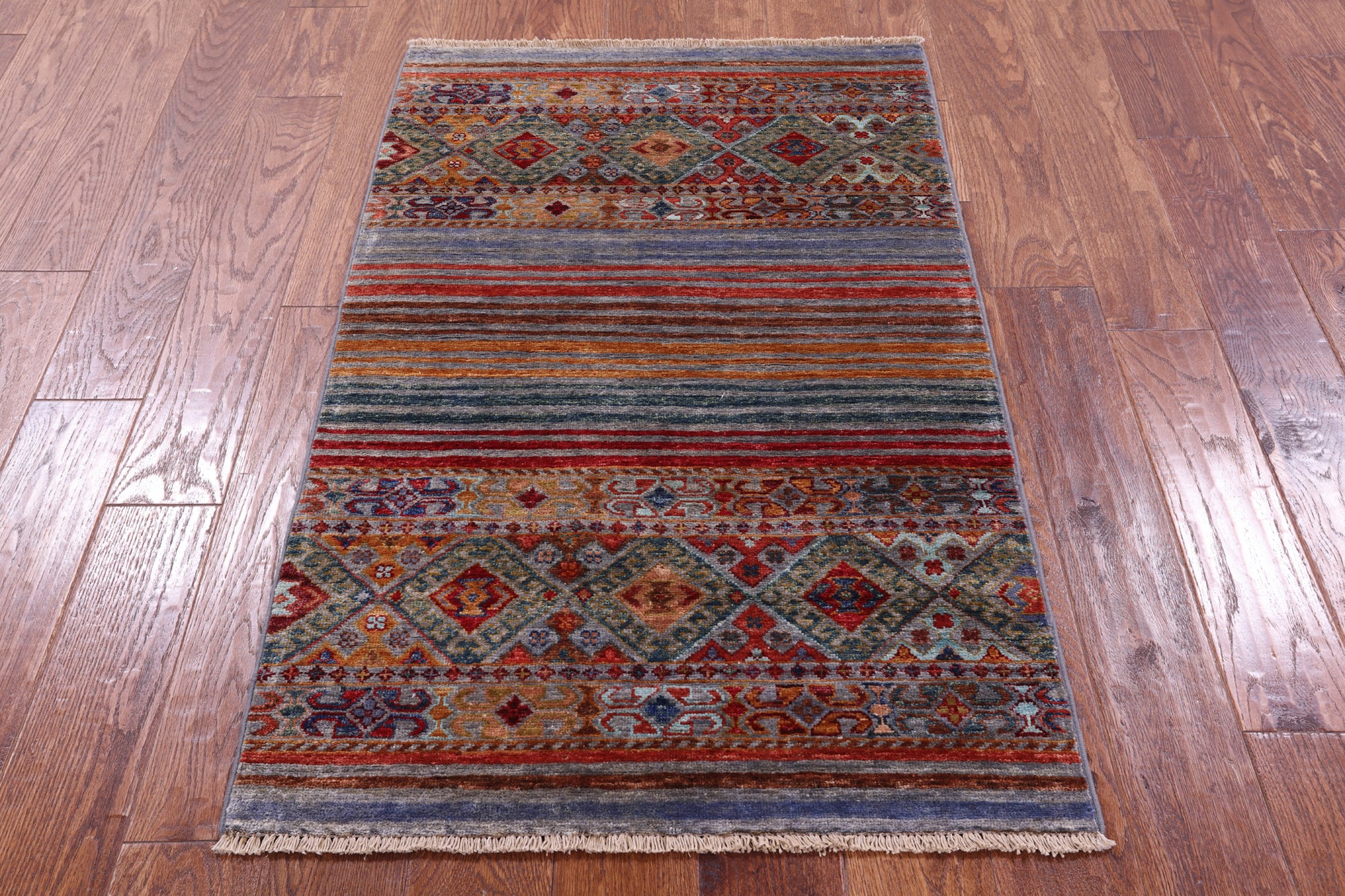 Khorjin Persian Gabbeh Handmade Wool Rug - 2' 7" X 4' 2" - Golden Nile
