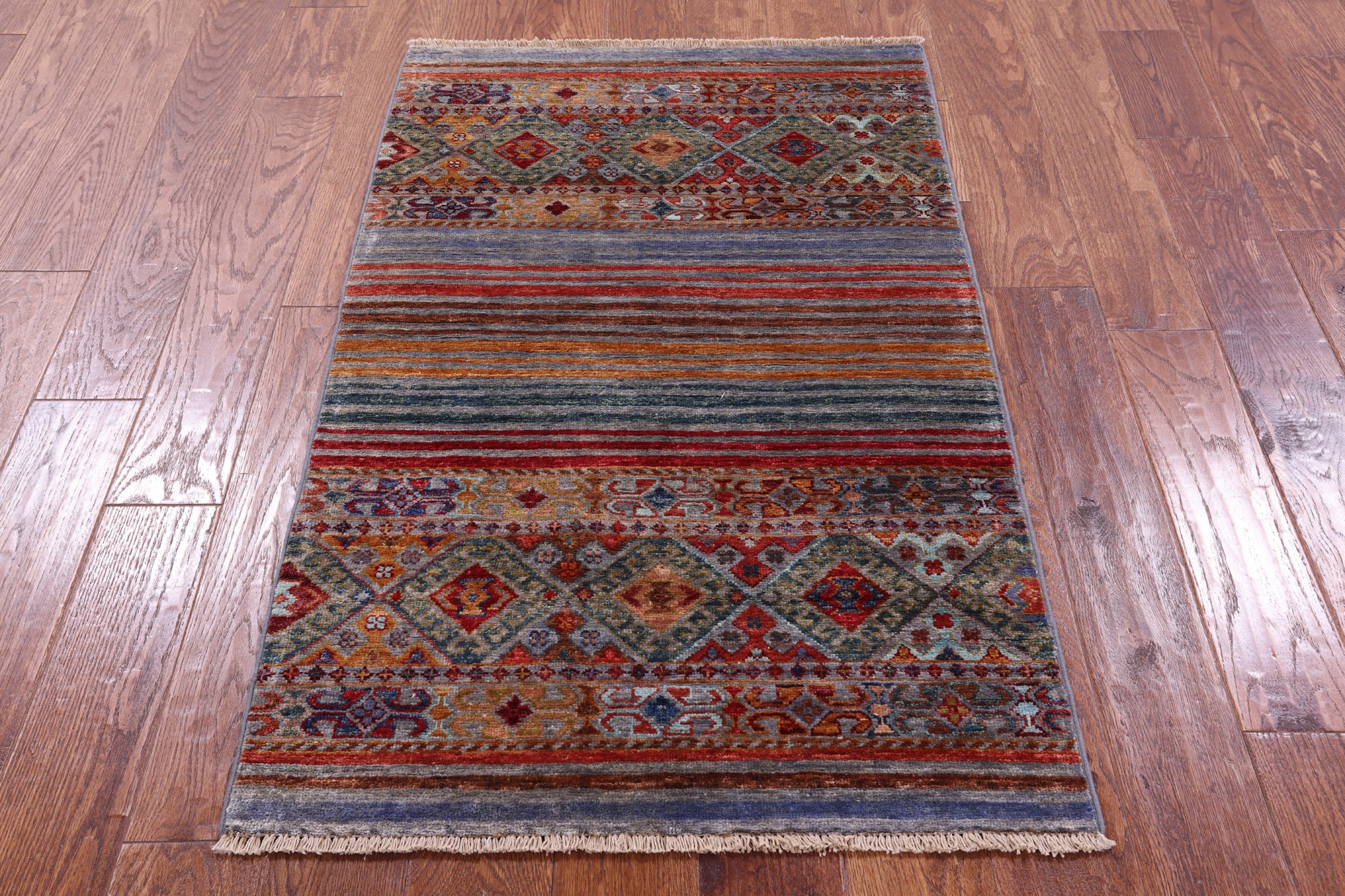 Khorjin Persian Gabbeh Handmade Wool Rug - 2' 7" X 4' 2" - Golden Nile