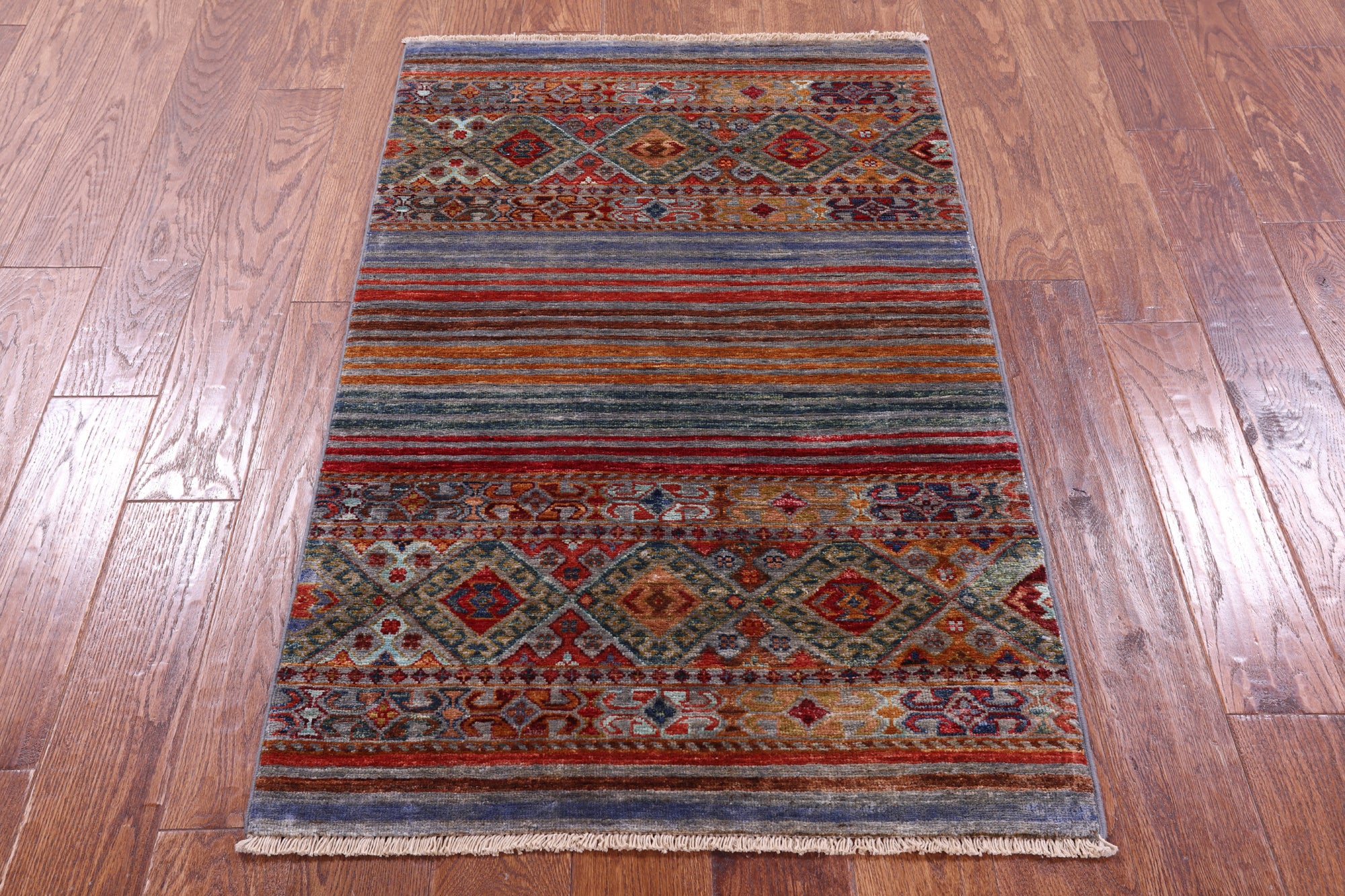 Khorjin Persian Gabbeh Hand Knotted Wool Rug - 2' 7" X 4' 2" - Golden Nile