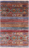 Khorjin Persian Gabbeh Hand Knotted Wool Rug - 2' 7" X 4' 2" - Golden Nile