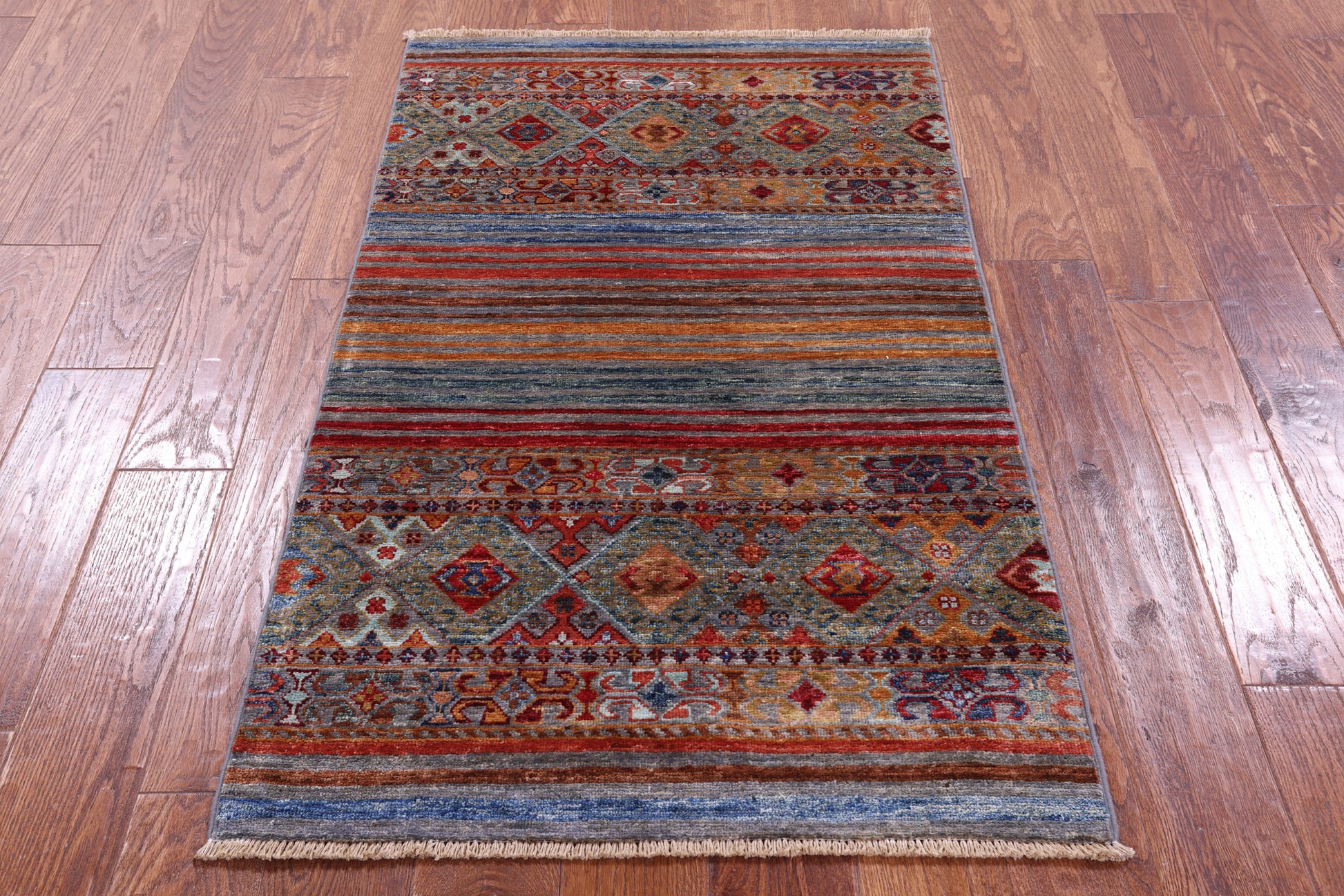 Khorjin Persian Gabbeh Handmade Wool Rug - 2' 7" X 4' 3" - Golden Nile