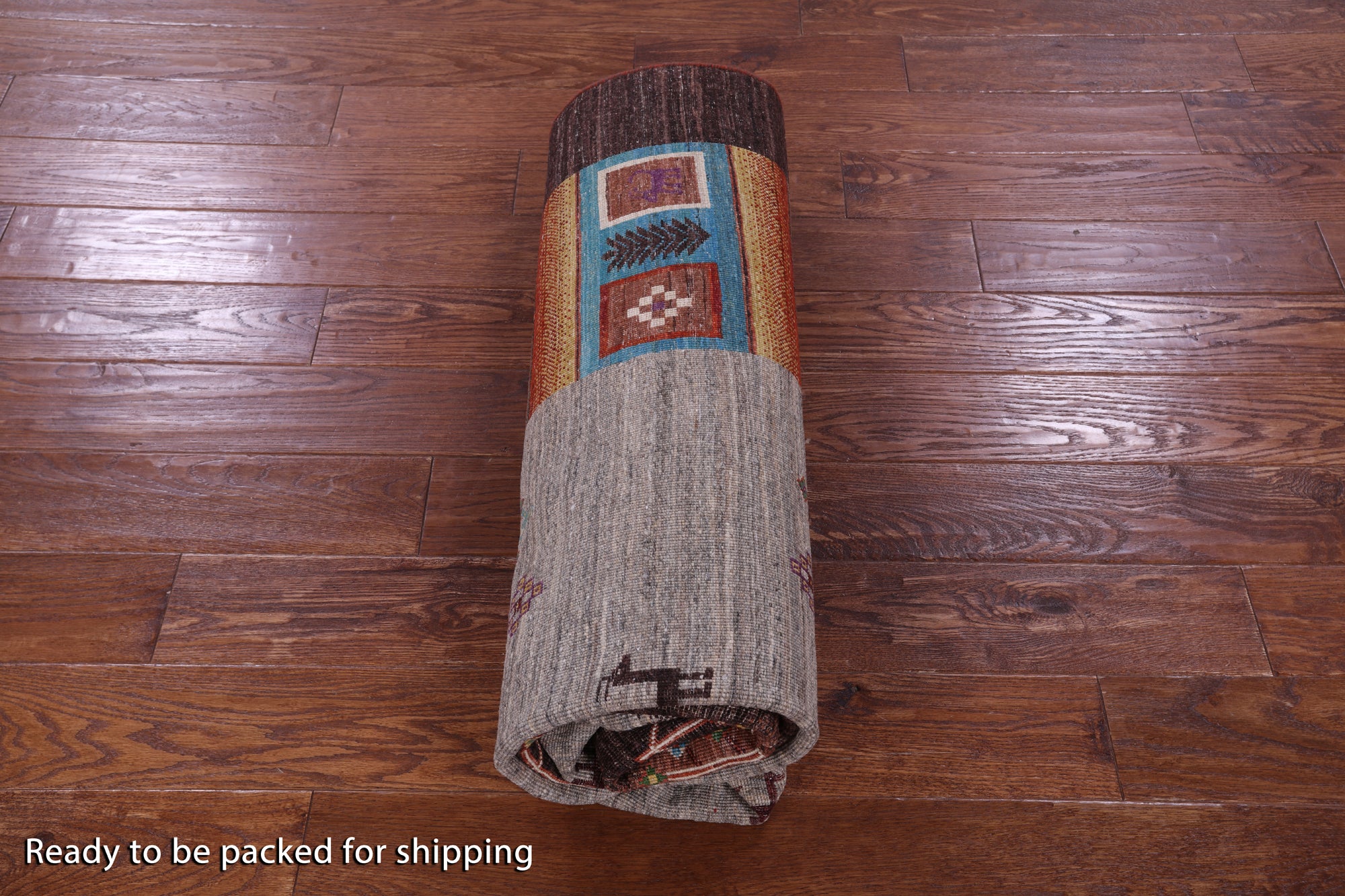 Tribal Persian Gabbeh Hand Knotted Wool Rug - 5' 6" X 8' 1" - Golden Nile