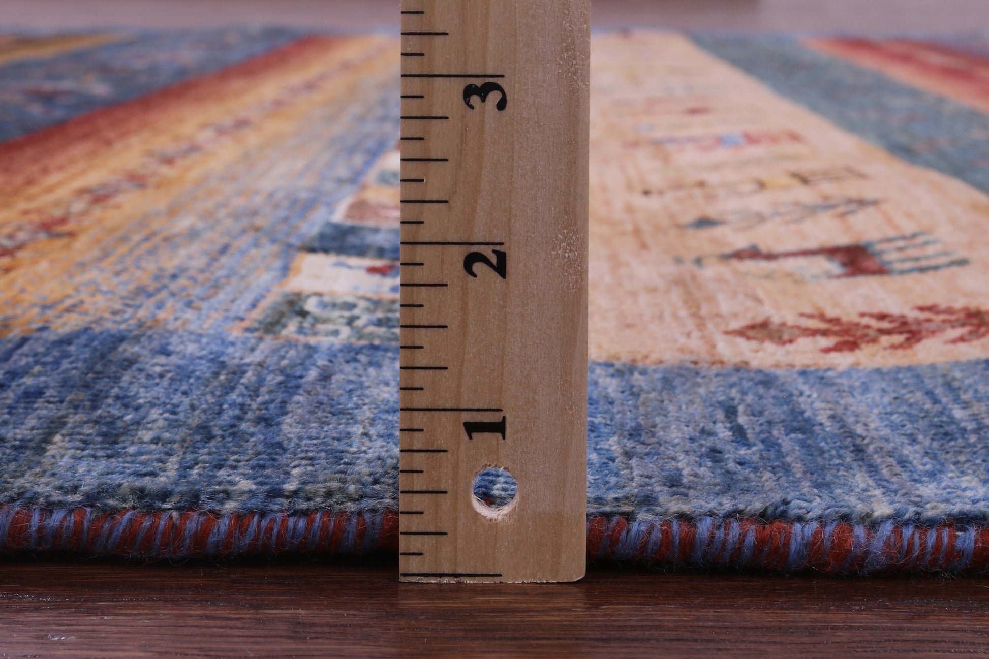 Tribal Persian Gabbeh Hand Knotted Wool Rug - 5' 10" X 7' 9" - Golden Nile