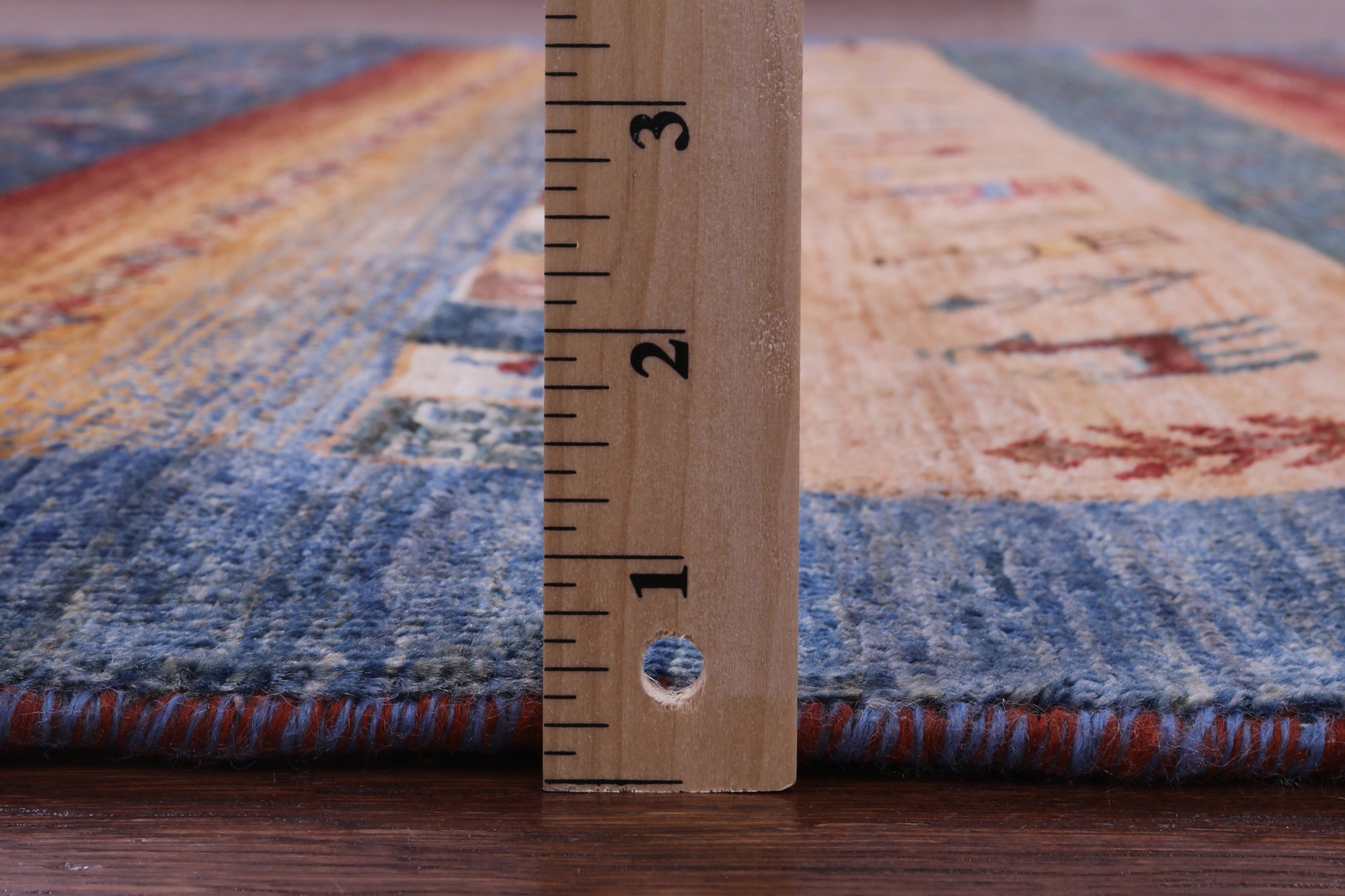Tribal Persian Gabbeh Hand Knotted Wool Rug - 5' 10" X 7' 9" - Golden Nile