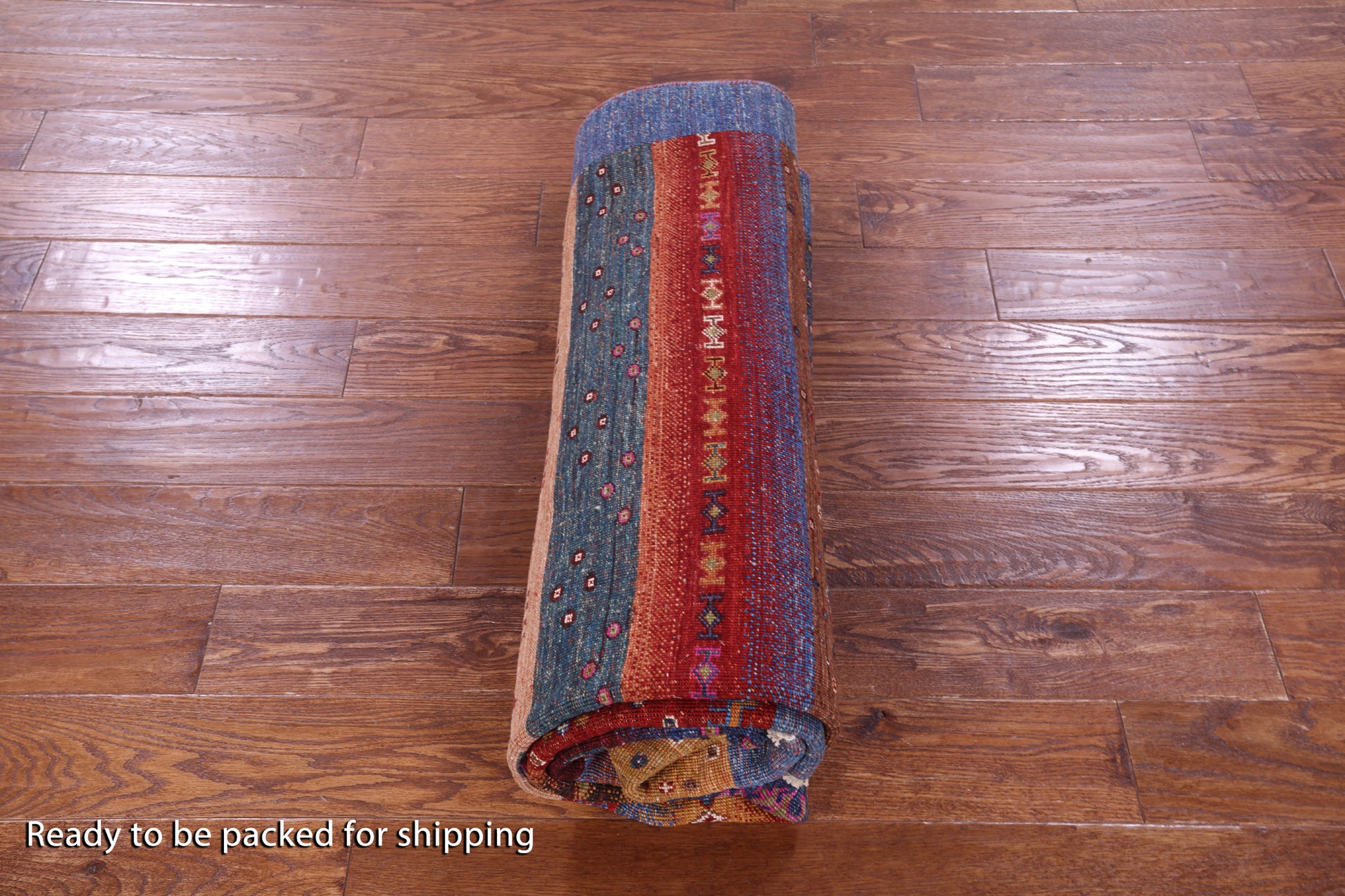 Tribal Persian Gabbeh Hand Knotted Wool Rug - 5' 10" X 7' 9" - Golden Nile