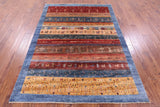 Tribal Persian Gabbeh Hand Knotted Wool Rug - 5' 9" X 7' 10" - Golden Nile