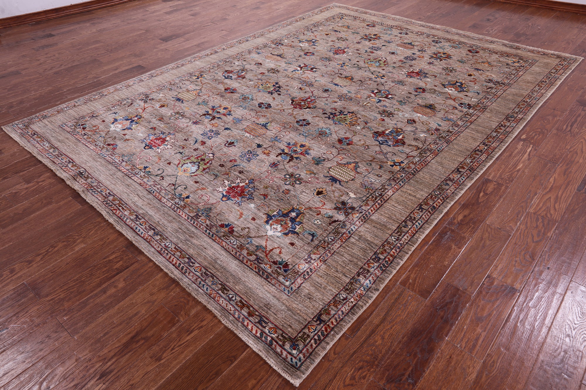 Peshawar Handmade Wool Rug - 8' 0" X 11' 4" - Golden Nile