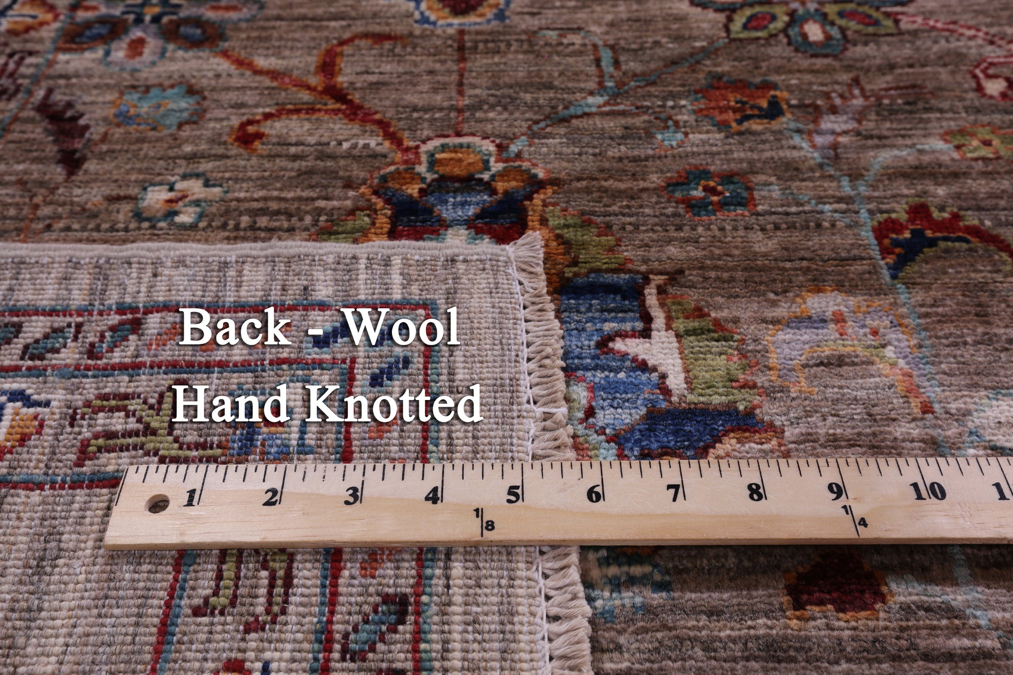 Peshawar Handmade Wool Rug - 8' 0" X 11' 4" - Golden Nile